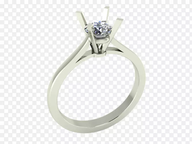 结婚戒指银身珠宝首饰模型