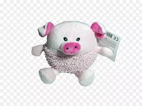猪毛绒玩具毛绒粉红鼻犬玩具