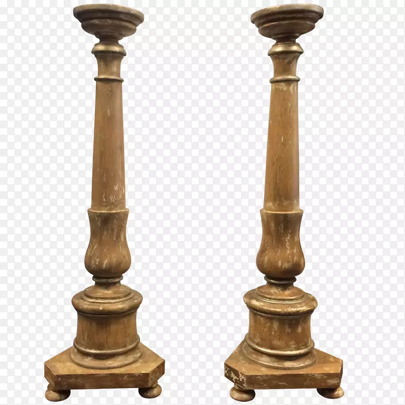 蜡烛桌黄铜古董家具木雕