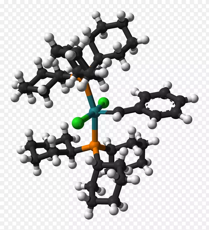 格鲁布斯催化剂球棒模型分子有机金属化学有机化学
