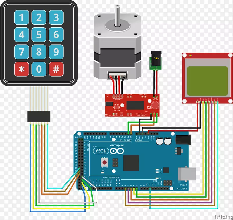 微控制器Arduino步进电机接线图步进电机