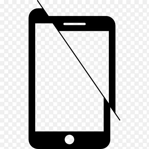 电话互联网iphone 7电脑图标-断屏电话