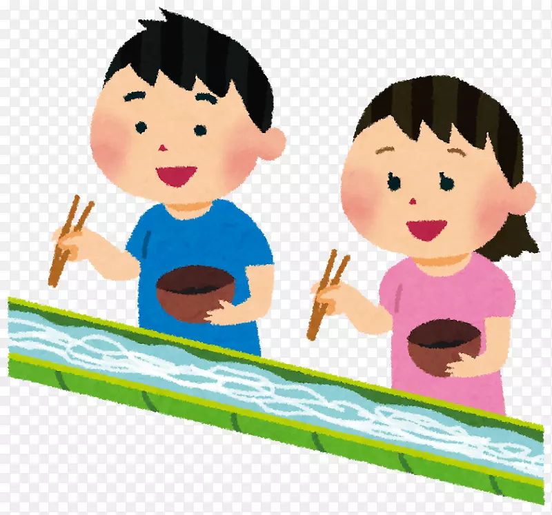 sōman tōsenkyōnakasiいらすとや平家谷そうめん流し-人