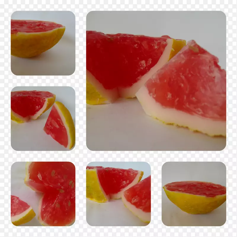明胶甜点冷冻甜点水果-柚子