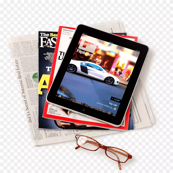 平板在线杂志iPad计算机-剪贴板