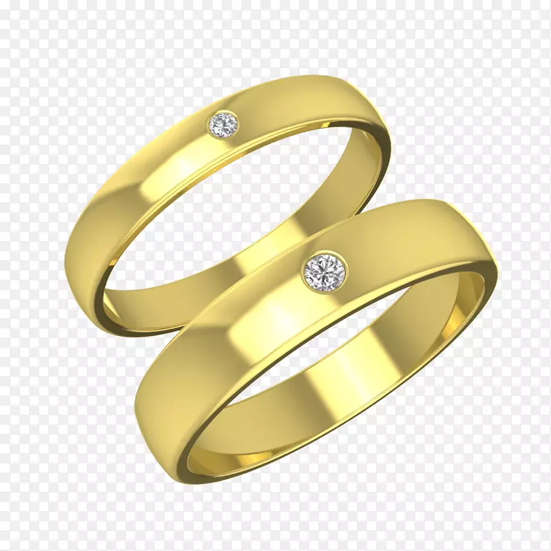 结婚戒指金订婚戒指-夫妇戒指