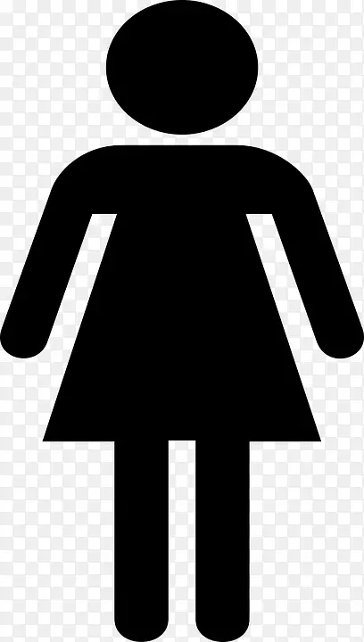 公厕女厕洗手间女厕-厕所标志