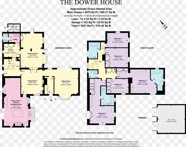 楼面平面图线-家用能源性能证书