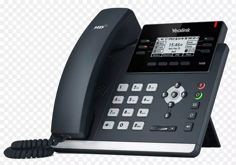 yalink SIP-t42g voip电话会话启动协议yalink t42s电话