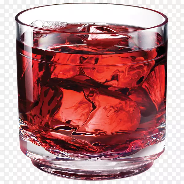 Negroni老式玻璃鸡尾酒-蔓越莓汁