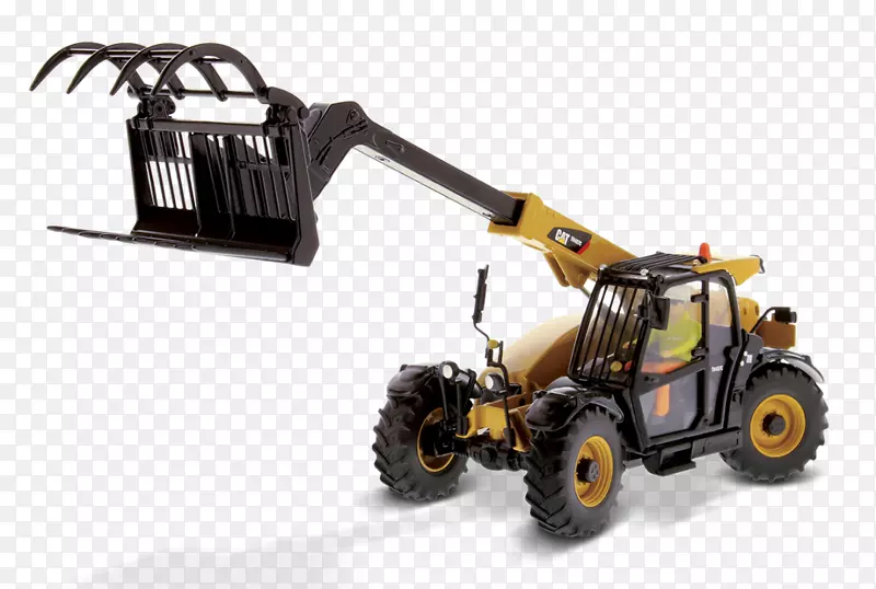 卡特彼勒公司伸缩处理器压铸玩具1：32比例装载机挖掘机