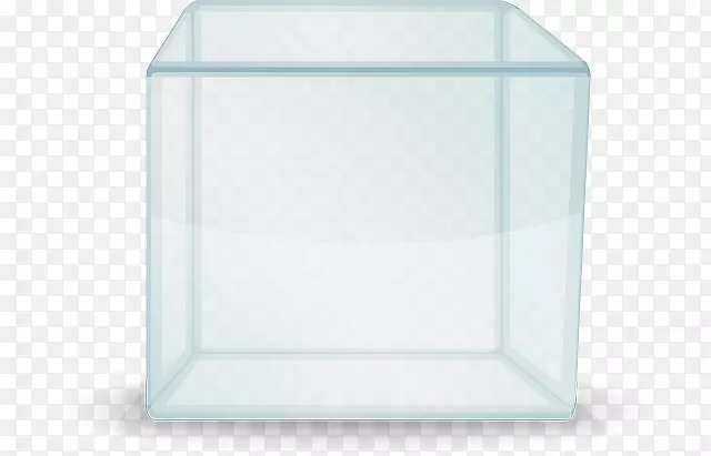 玻璃剪贴画-立方体冰