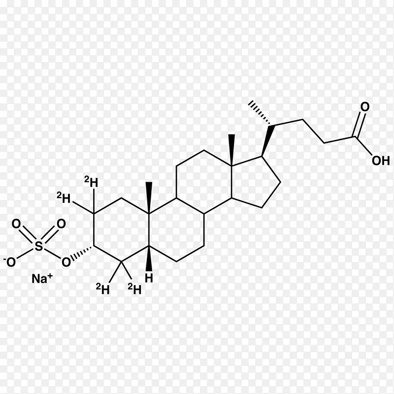 植物甾醇去氧胆酸熊二醇结构-硫酸钠