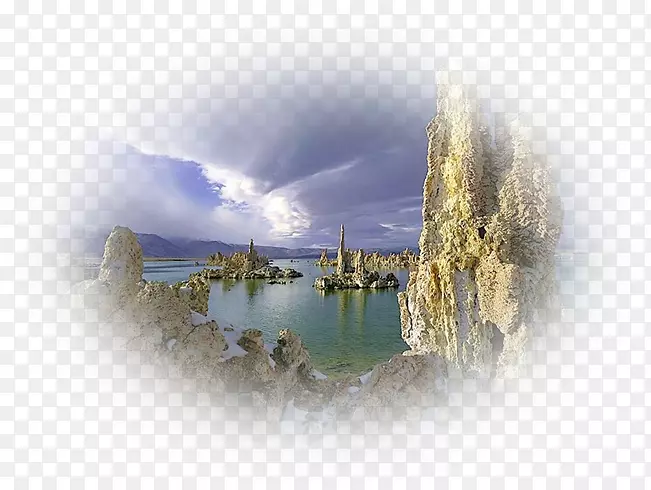 莫诺湖图法盐湖摄影-紫胶