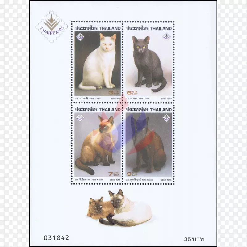 泰国猫邮票集邮
