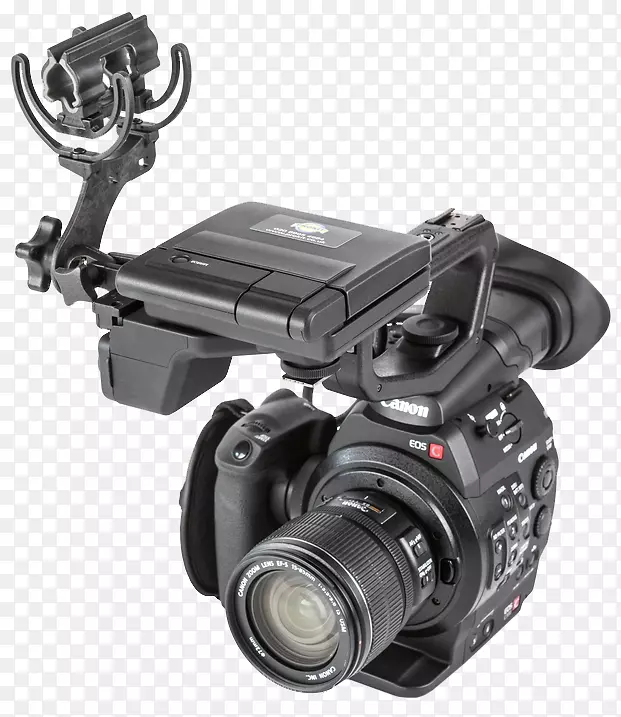 照相机镜头，麦克风，冲击座，热鞋摄像机.照相机镜头