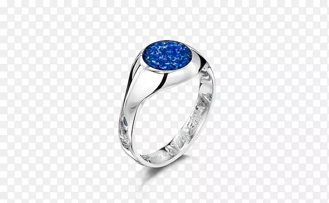 玻璃蓝宝石戒指首饰灰烬-蓝宝石