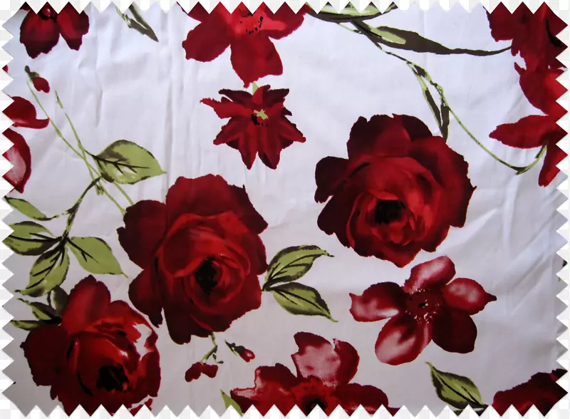 花园玫瑰，纺织品，花卉设计，花棉织物