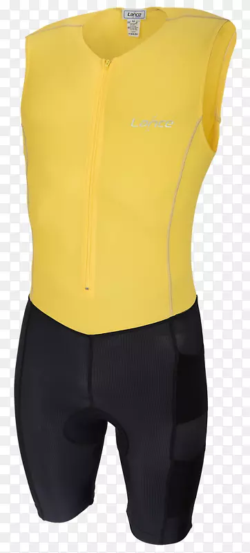 铁人三项湿衣Castelli衣服游泳裤-黄色滑板