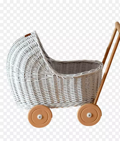 柳条椅篮婴儿运输娃娃婴儿车