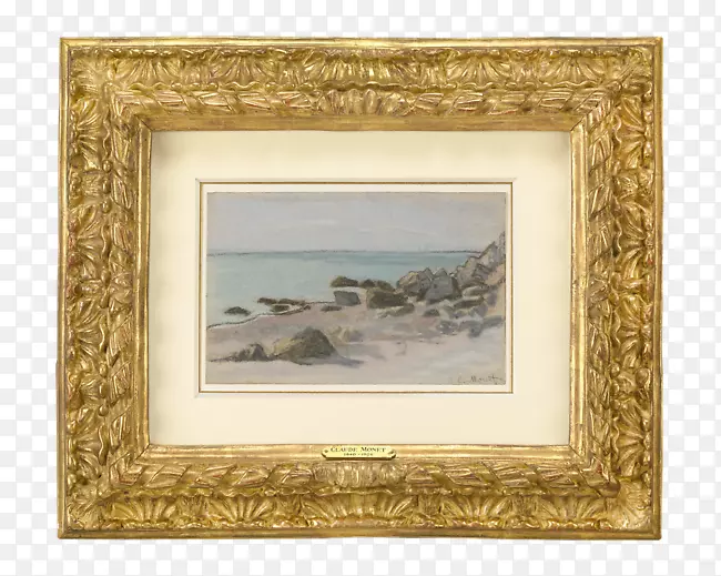 诺曼底海岸绘画艺术家印象派-罗女士古董
