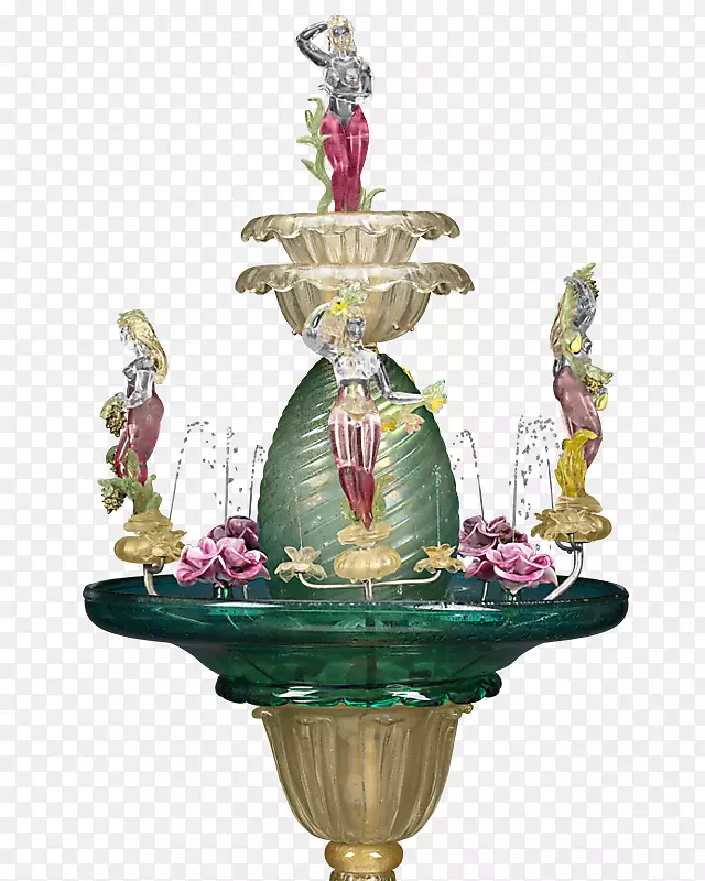 威尼斯玻璃穆拉诺玻璃喷泉艺术玻璃-罗女士古董