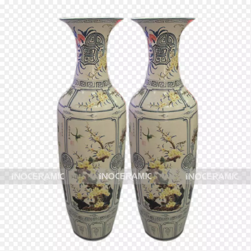 陶瓷花瓶农历新年贺志明市越南艺术-贺迈