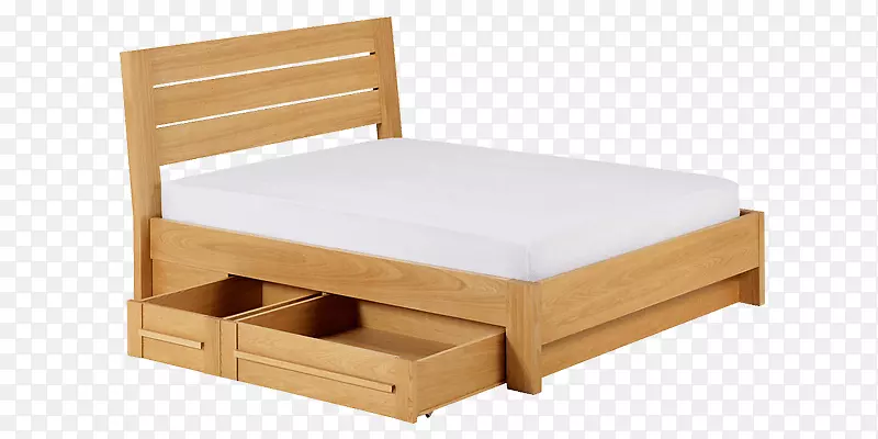 床架抽屉床垫长沙发-木制平台