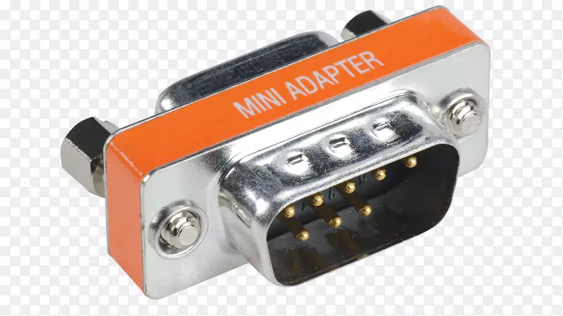适配器电连接器零调制解调器电缆d-超小型
