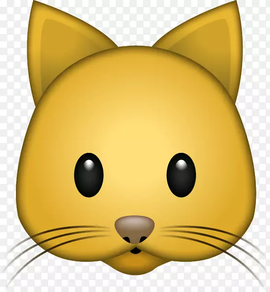 猫表情贴须iphone-猫表情符号
