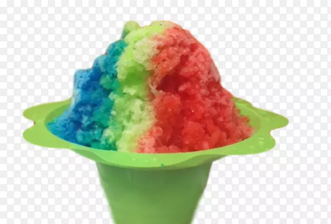 刮冰，雪糕，冰糕，夏威夷冰淇淋-彩虹冰