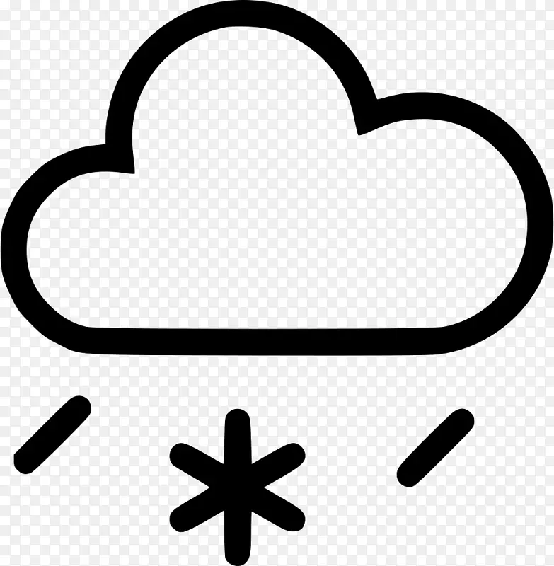雨雪混合电脑图标天气预报-降雨