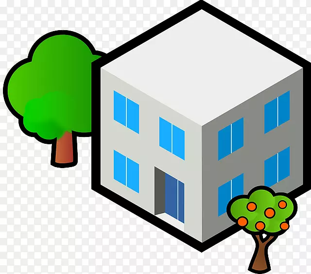 住宅建筑电脑图标剪辑艺术平房