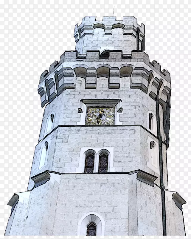 中世纪钟楼建筑塔楼-塔楼城堡