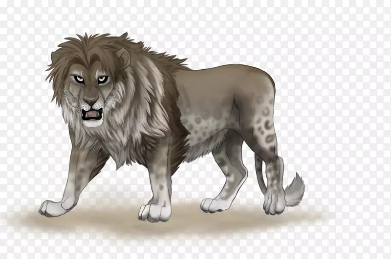 狮子艺术画虎猫科-狮子