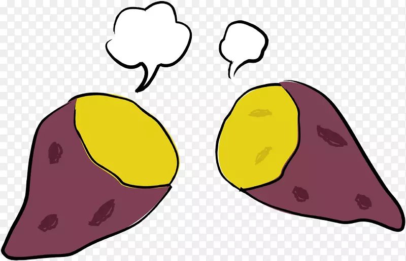 甘薯食品块茎剪贴画-阿迪达斯超级明星插图