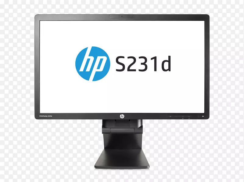 笔记本电脑显示器hp elitedisplay s231 d led监视器hewlett-Packard ips面板-膝上型电脑