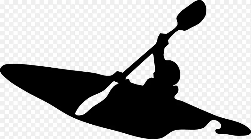 皮艇独木舟剪贴画-起立划桨