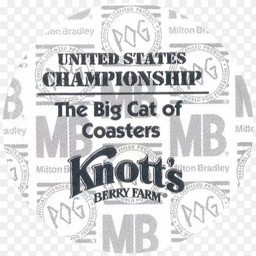 品牌Knott‘s浆果农场标志削笔器字体铅笔