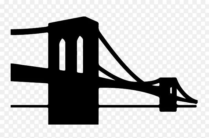 布鲁克林桥边媒体贴纸剪贴画-布鲁克林桥