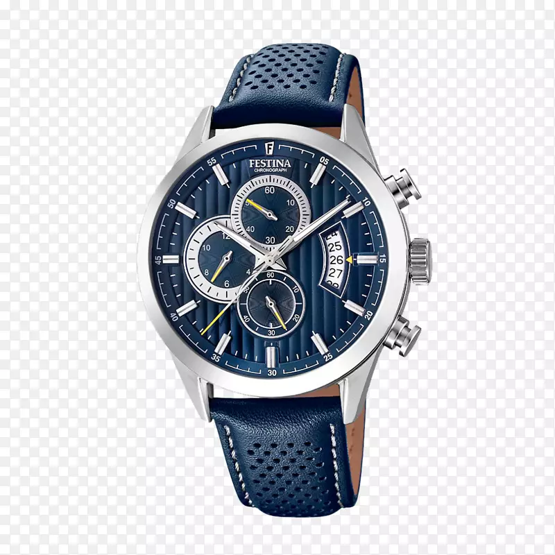 手表计时器卡尔f。Bucherer蓝色Festina-手表