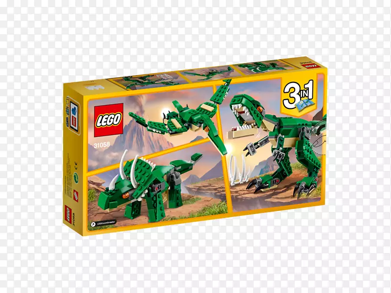 乐高31058创造了强大的恐龙，三角龙，哈姆雷，乐高玩具-乐高迪诺