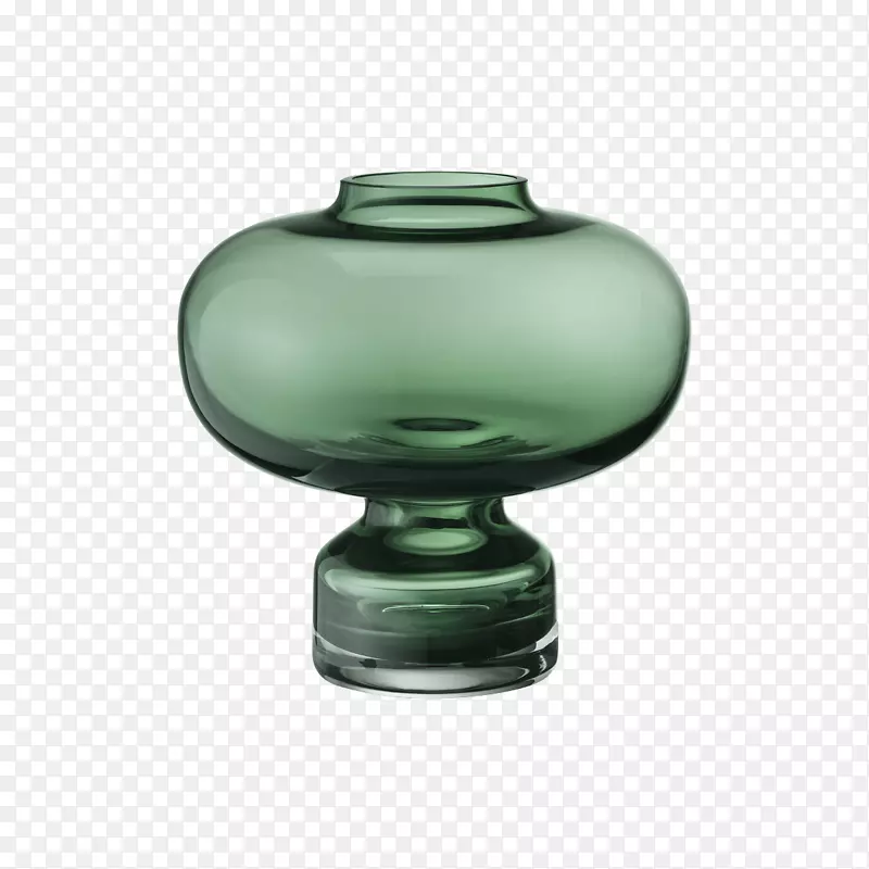 菲特辛-阿尔弗雷多花瓶乔格·詹森a/s玻璃-绿色玻璃