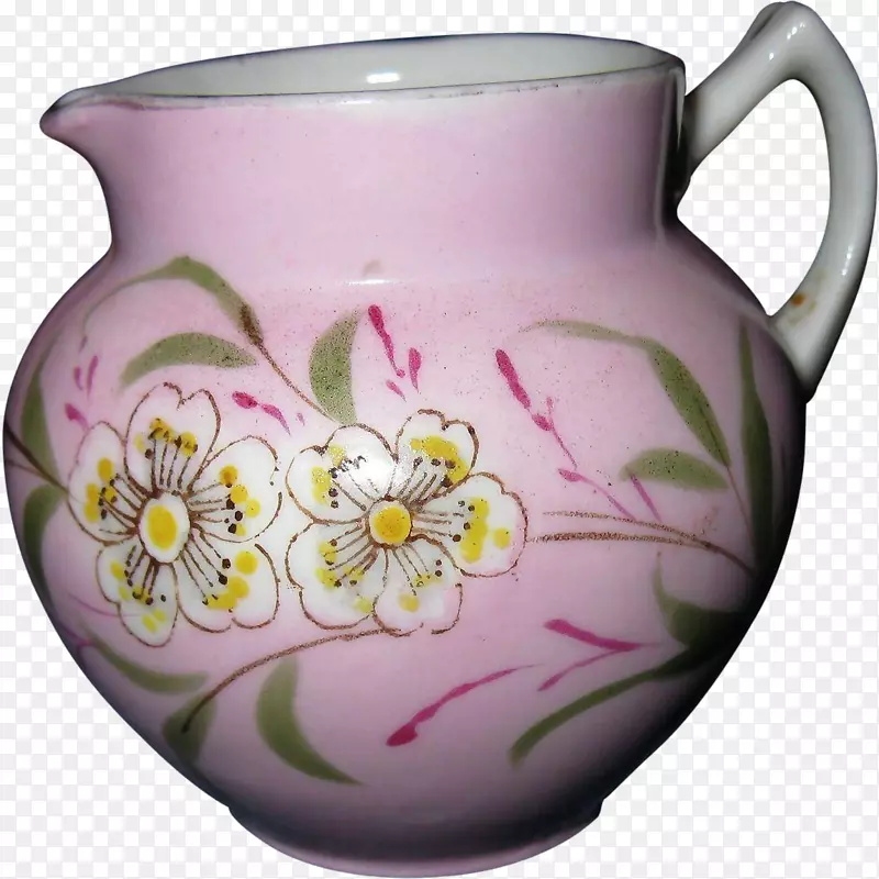 瓷质陶器画水罐花瓶