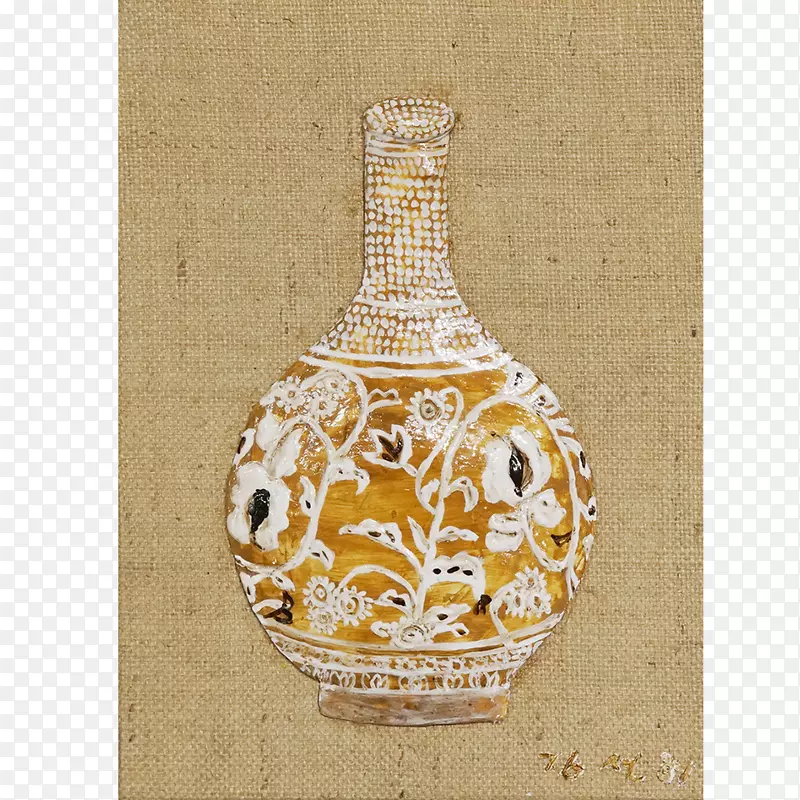 玻璃瓶花瓶陶瓷-黄色碗