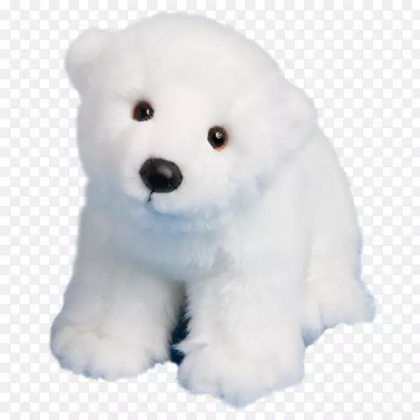 北极熊毛绒狗品种填充动物