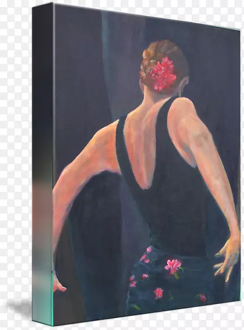 现代艺术肩部绘画材料-弗拉门戈舞蹈家