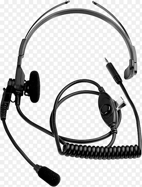 耳机内地87070 pc耳机轻型w/mc汽车音频通讯附件双向无线电