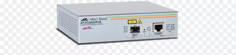 小型可插接式收发器光纤联合远程通讯pc2002/poe光纤媒体转换器rj-45/sfp(mini-gbic)盟军Telesis 10/100/1000 t到光纤spp poe媒体-pc2002poe-50