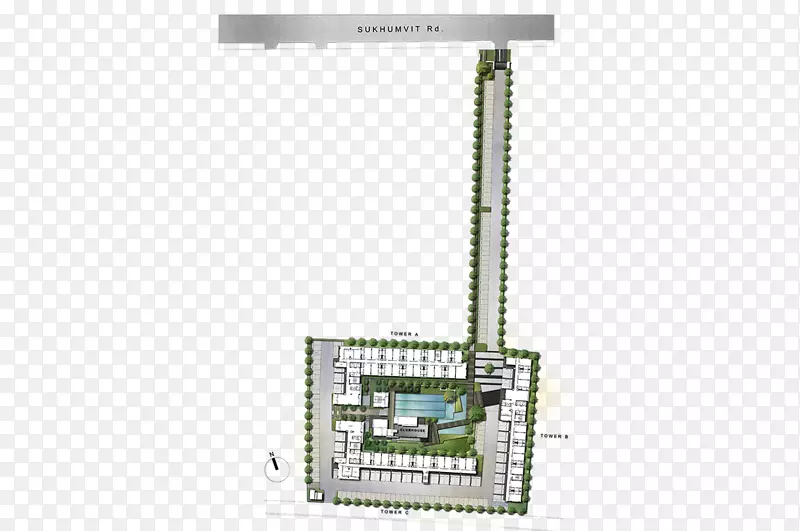 ดีคอนโดนครระยอง：dcondo Nakorn Rayong dcondo nernpra-ดีคอนโดเนินพระ项目共管公寓-总体规划